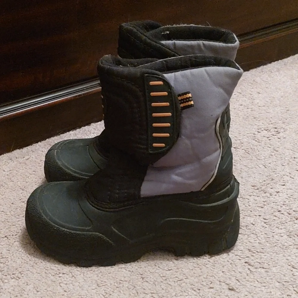 Target Black and Gray Kids Snow Boots